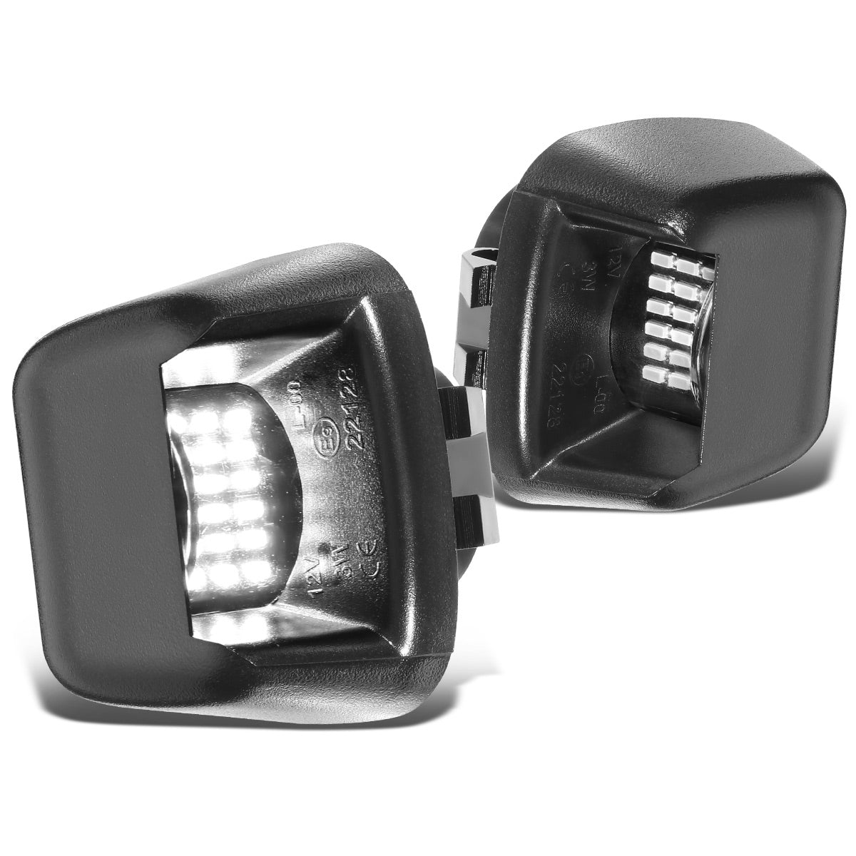 ACCESORIOS 07-15 NISSAN TITAN/07-15 NISSAN XTERRA/08-15 NISSAN ARMADA/07-19 NISSAN FRONTIER - ABS PLASTIC HOUSING / POLYCARBONATE LENS - BLACK / CLEAR