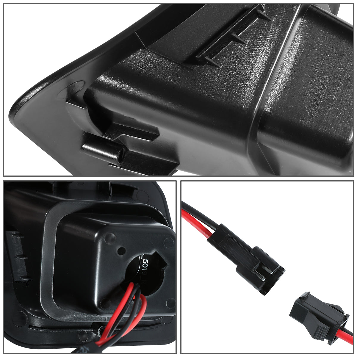 ACCESORIOS 06-10 DODGE RAM 1500/ 03-10 DODGE RAM 2500/ 03-10 DODGE RAM 3500/ 11-18 RAM 1500/19-21 RAM 1500 CLASSIC/11-18 RAM 2500/11-18 RAM 3500 - ABS PLASTIC HOUSING / POLYCARBONATE LENS - BLACK / CLEAR