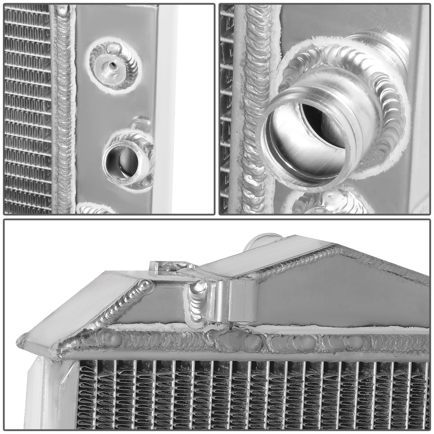 RADIADOR DE ALUMINIO RADIATOR - 2 ROWS - 93-02 CHEVY CAMARO, PONTIAC FIREBIRD - FITS MANUAL TRANSMISSION MODELS