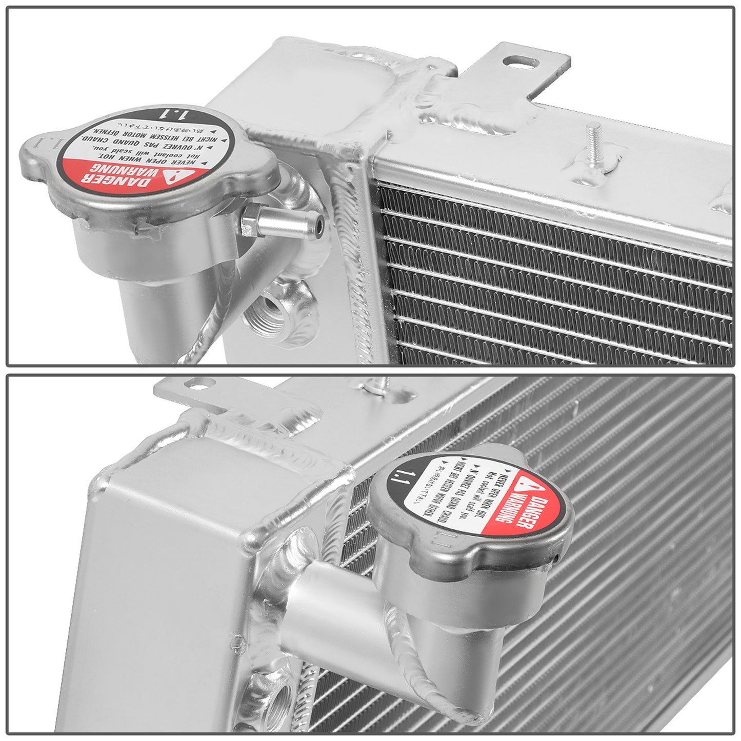 RADIADOR DE ALUMINIO RADIATOR - 3 ROWS - 91-01 JEEP CHEROKEE I6 / 95-00 JEEP CHEROKEE SE SPORT I4 / 91-92 JEEP COMANCHE 4.0L I6