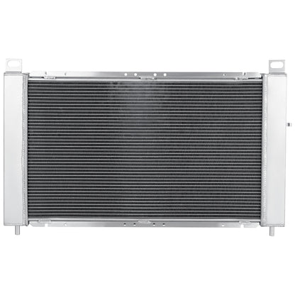RADIADOR DE ALUMINIO RADIATOR - 2 ROWS - 02-05 CADILLAC ESCALADE / 07-13 CHEVROLET CHEYENNE / 99-13 CHEVROLET SILVERADO 1500 / 2007 CHEVROLET SILVERADO 1500 CLASSIC / 99-13 CHEVROLET SILVERADO 2500 / 03-06 CHEVROLET SONORA / 00-06 CHEVROLET SUBURBAN 1500