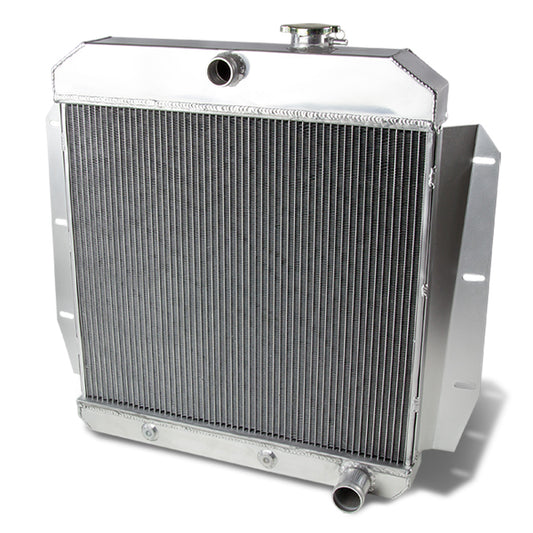 RADIADOR DE ALUMINIO RADIATOR - 3 ROWS - 55-59 CHEVY/GMC 100/150 TRUCK PICKUP L6/V8