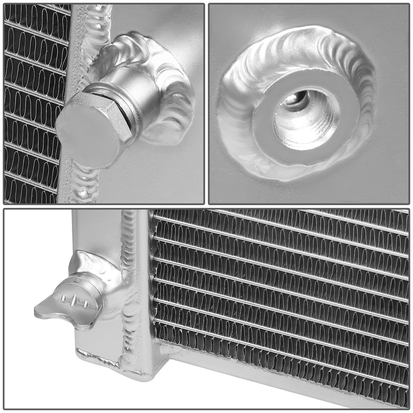 RADIADOR DE ALUMINIO RADIATOR - 3 ROWS - 73-80 CHEVY SMALL BLOCK SBC BEL AIR/IMPALA L6/V8