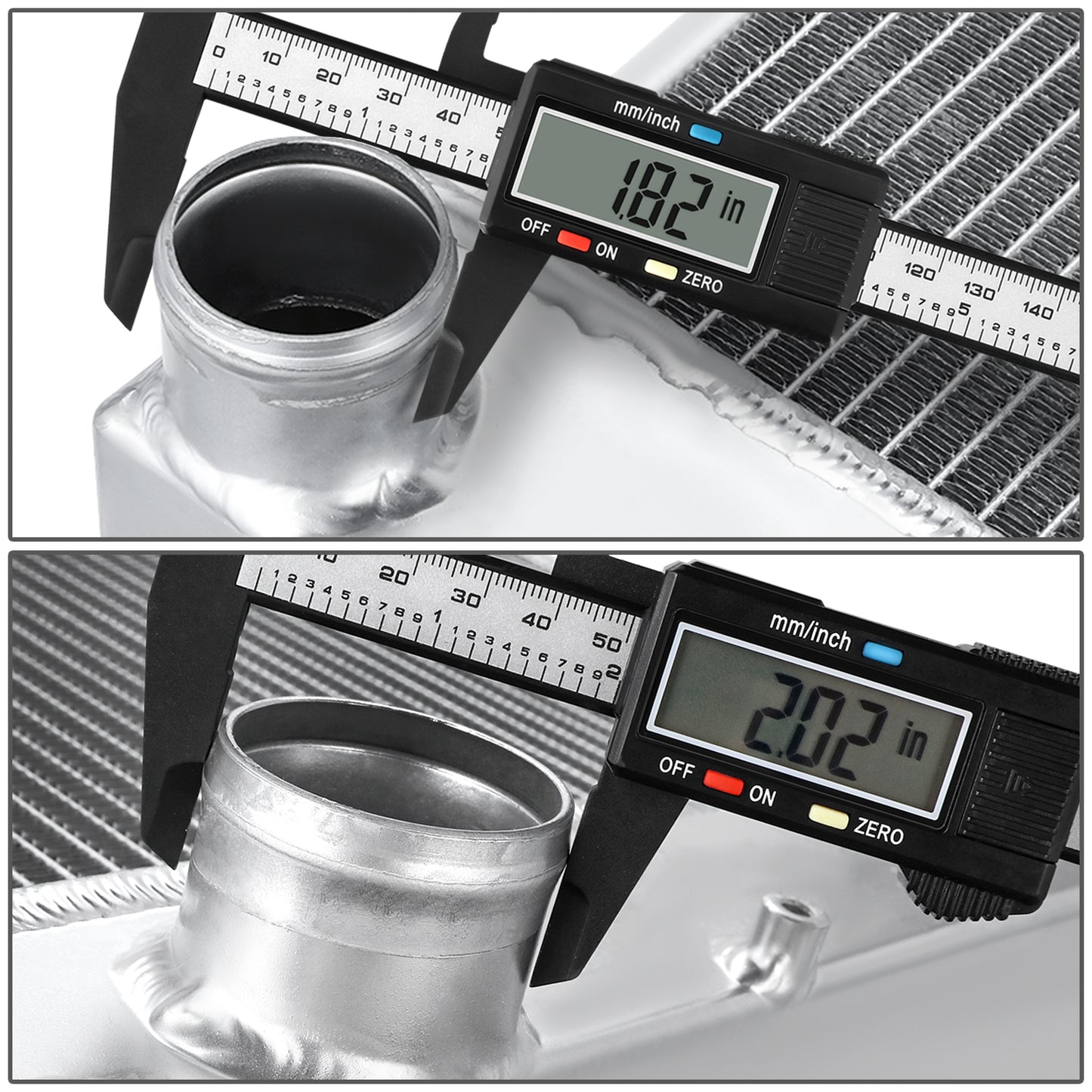RADIADOR DE ALUMINIO RADIATOR - 94-02 DODGE RAM 2500 3500 5.9L TURBO DIESEL - 4 ROW - ALUMINUM - METALLIC
