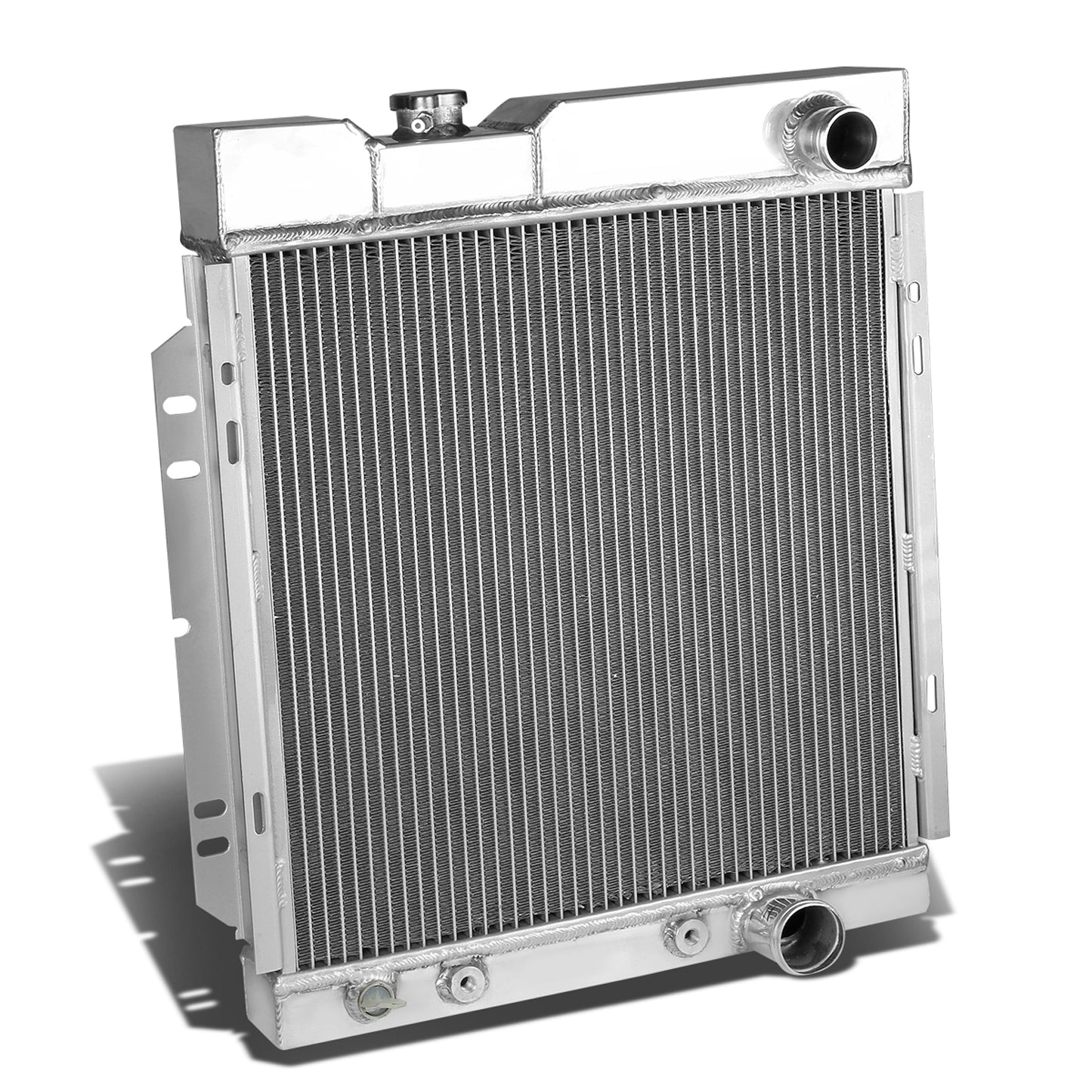 RADIADOR DE ALUMINIO RADIATOR - 3 ROWS - 64-66 FORD MUSTANG L6 V8 - FITS MANUAL TRANSMISSION MODELS