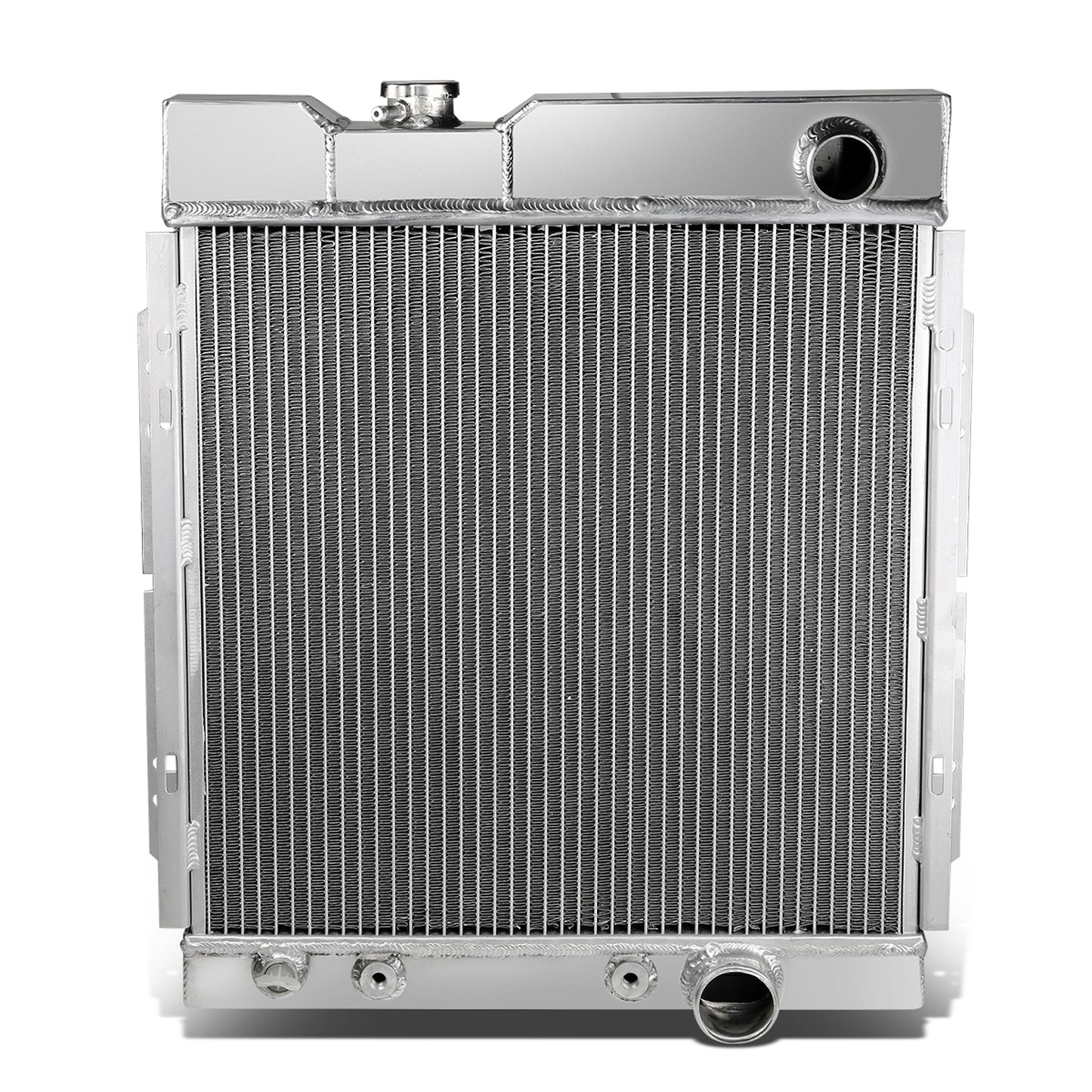 RADIADOR DE ALUMINIO RADIATOR - 3 ROWS - 64-66 FORD MUSTANG L6 V8 - FITS MANUAL TRANSMISSION MODELS