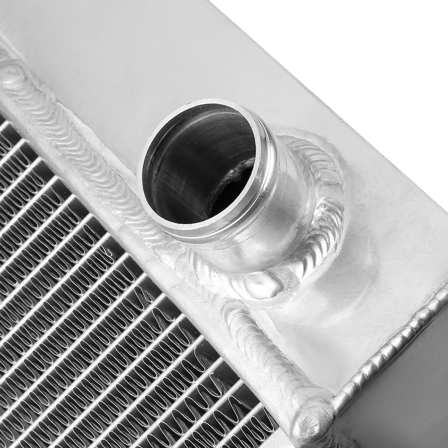 RADIADOR DE ALUMINIO RADIATOR - 3 ROWS - 64-66 FORD MUSTANG L6 V8 - FITS MANUAL TRANSMISSION MODELS