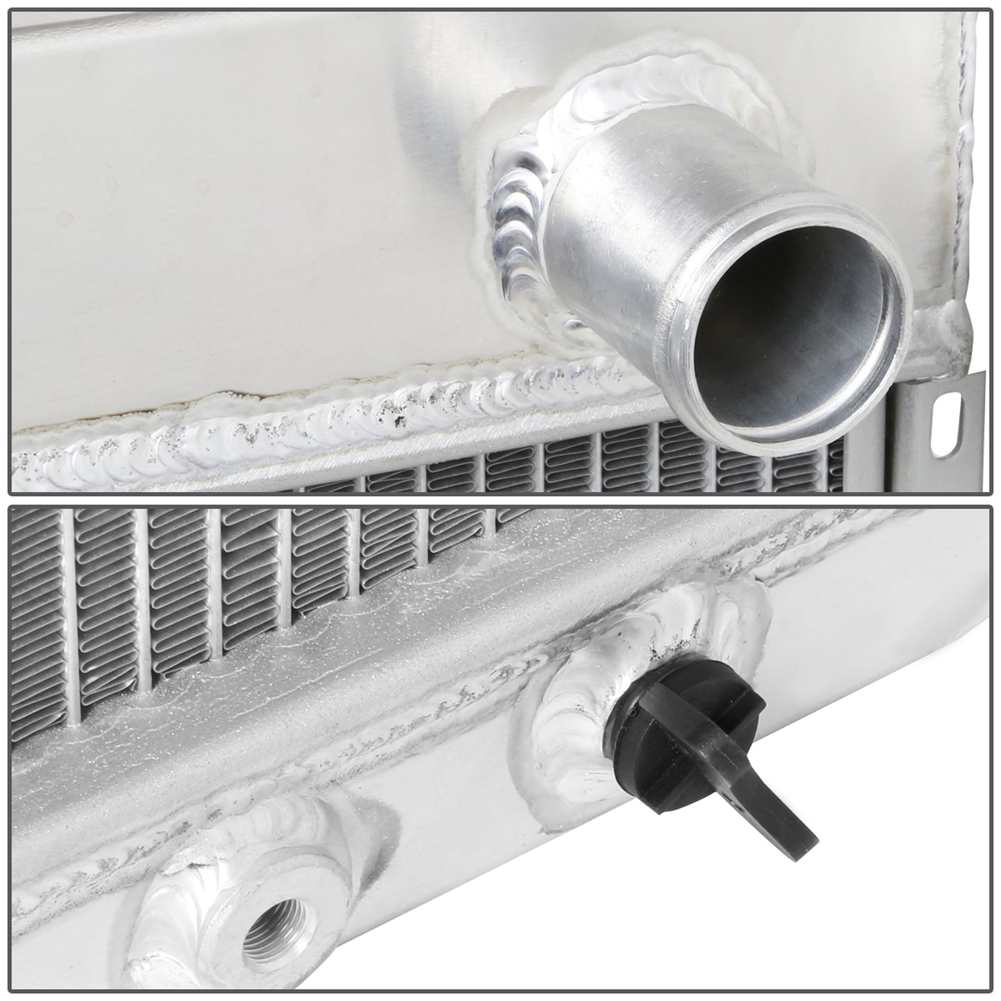 RADIADOR DE ALUMINIO RADIATOR - 3 ROWS - 69-70 FORD MUSTANG / 70-77 MAVERICK / 66-70 FALCON / 68-69 TORINO / 63-69 FORD FAIRLANE / 66-68 MERCURY COMET / 71-73 COMET / 1970 COUGAR XR7 / 1973 PINTO - FITS ALL ENGINES UP TO 351 V8 : RACING PRODUCT, NOT AN