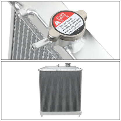 RADIADOR DE ALUMINIO RADIATOR - 1 ROWS - 92-00 HONDA CIVIC MT / 93-97 HONDA DEL SOL MT / 94-01 ACURA INTEGRA MT - ALL MANUAL TRANSMISSION ONLY