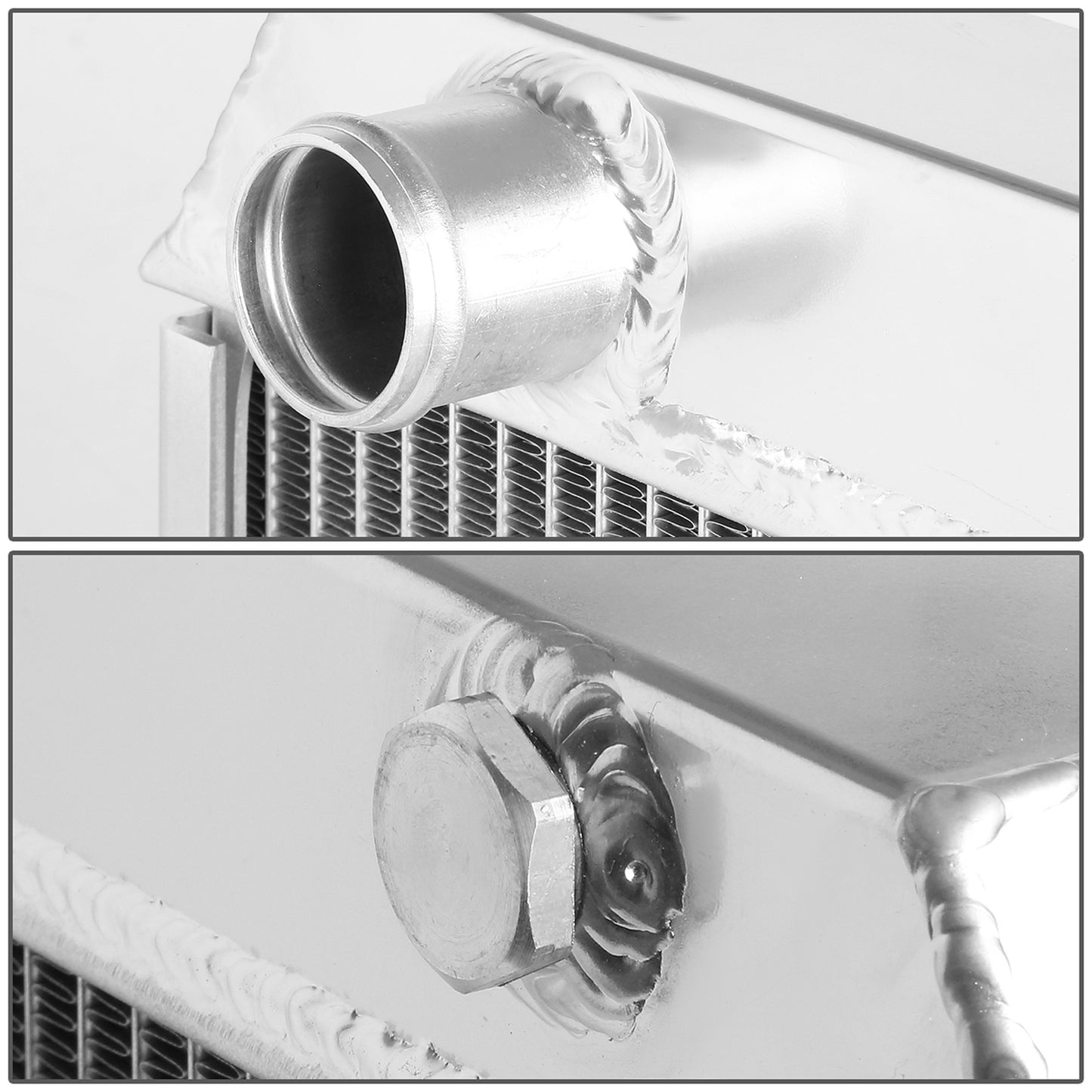 RADIADOR DE ALUMINIO RADIATOR - 3 ROWS - 62-67 CHEVY II, CHEVY NOVA