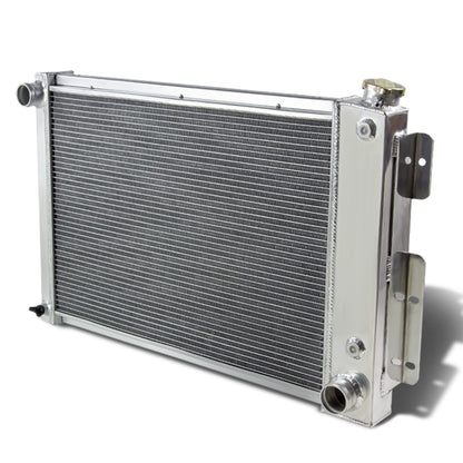 RADIADOR DE ALUMINIO RADIATOR - 3 ROWS - 67-69 CHEVY CAMARO, PONTIAC FIREBIRD - FITS MANUAL TRANSMISSION MODELS WITH 5.3L-5.7L 326CU. IN - 350CU IN SMALL BLOCK ENGINES ONLY