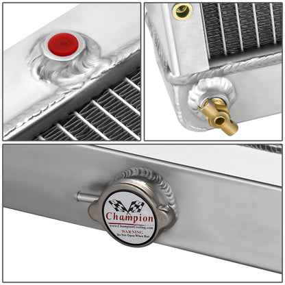 RADIADOR DE ALUMINIO RADIATOR - 4 ROWS - 70-72 DODGE PLYMOUTH (SMALL BLOCK V8 ENGINE)