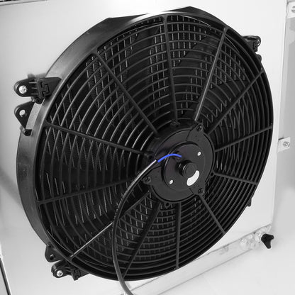 RADIADOR DE ALUMINIO RADIATOR + FAN SHROUD - 2 ROWS - 88-95 TOYOTA TACOMA, 4RUNNER AT 3.0 V6 - BLACK FAN