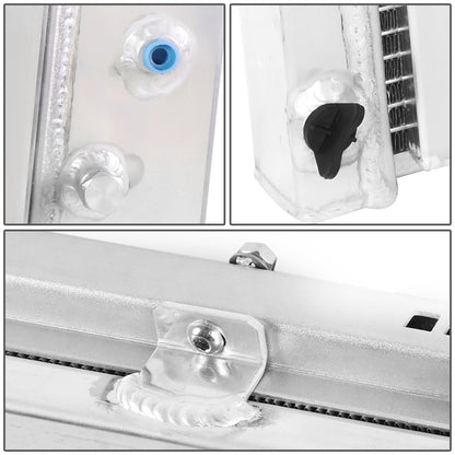 RADIADOR DE ALUMINIO RADIATOR + FAN SHROUD - 2 ROWS - 78-81 BUICK CENTURY, OLDSMOBILE CUTLASS, PONTIAC LEMANS / 1980 BUICK ELECTRA, BUICK ESTATE WAGON, OLDSMOBILE 98 / 80-82 BUICK LESABRE, OLDSMOBILE DELTA 88 / 78-87 BUICK REGAL, CHEVY EL CAMINO, GMC