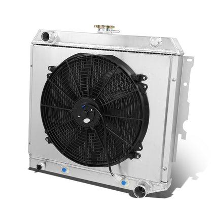RADIADOR DE ALUMINIO RADIATOR + FAN SHROUD - 3 ROWS - 70-72 DODGE CHARGER V8 / 70-71 DODGE CHALLENGER V8 / 70-73 DODGE CORONET V8, PLYMOUTH BARRACUDA V8 / 71-73 PLYMOUTH SATELLITE V8 / 72-73 PLYMOUTH ROAD RUNNER V8 / 1970 PLYMOUTH BELVEDERE V8 - FITS BOTH