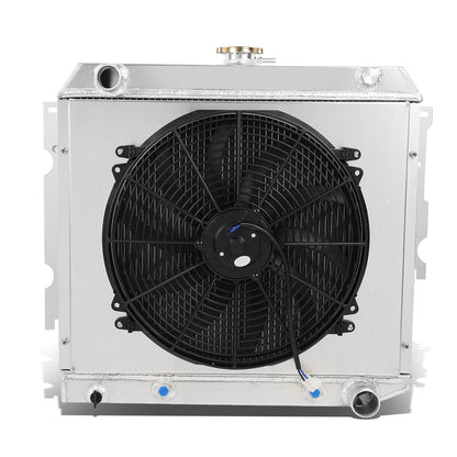 RADIADOR DE ALUMINIO RADIATOR + FAN SHROUD - 3 ROWS - 70-72 DODGE CHARGER V8 / 70-71 DODGE CHALLENGER V8 / 70-73 DODGE CORONET V8, PLYMOUTH BARRACUDA V8 / 71-73 PLYMOUTH SATELLITE V8 / 72-73 PLYMOUTH ROAD RUNNER V8 / 1970 PLYMOUTH BELVEDERE V8 - FITS BOTH