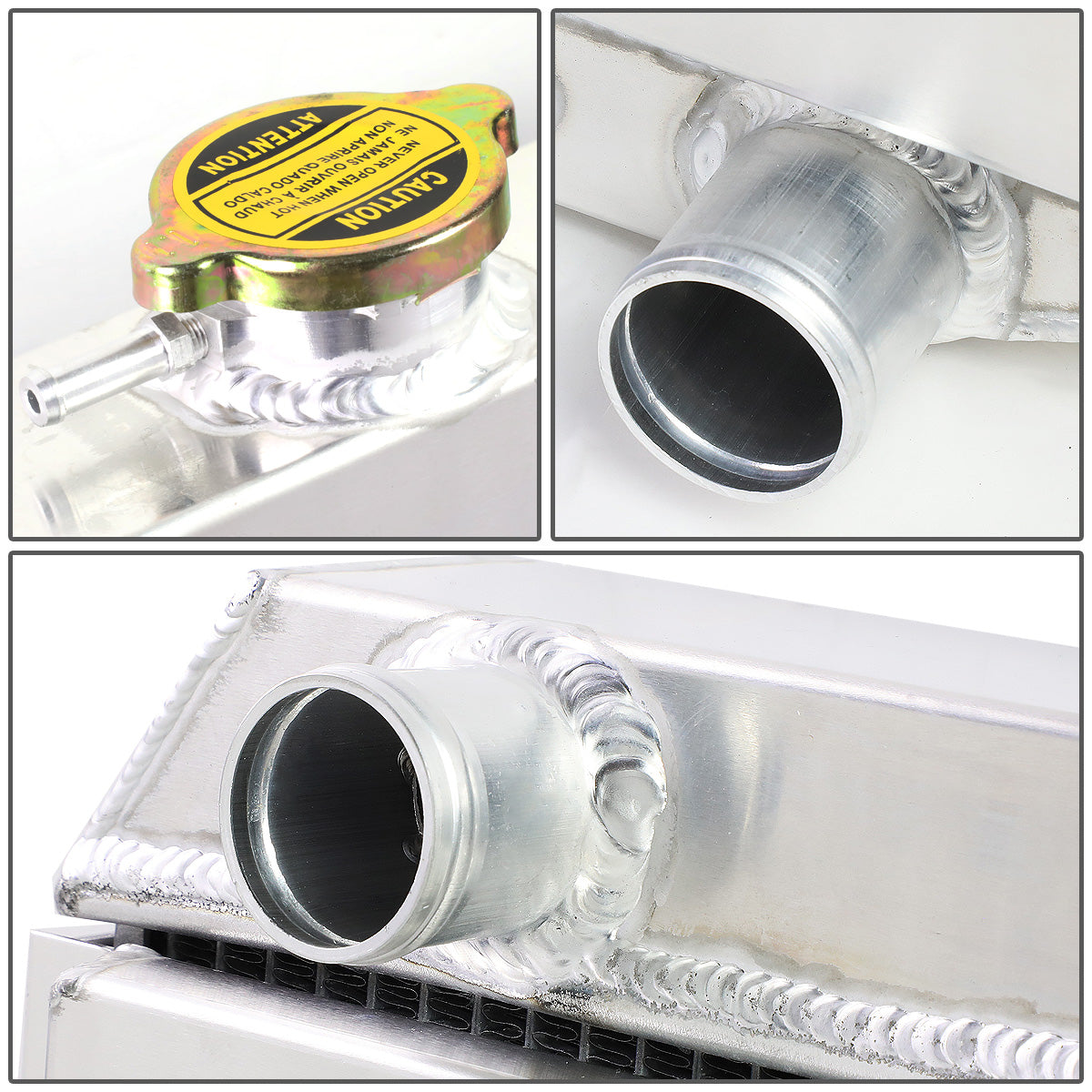 RADIADOR DE ALUMINIO RADIATOR + FAN SHROUD - 3 ROWS - 70-72 DODGE CHARGER V8 / 70-71 DODGE CHALLENGER V8 / 70-73 DODGE CORONET V8, PLYMOUTH BARRACUDA V8 / 71-73 PLYMOUTH SATELLITE V8 / 72-73 PLYMOUTH ROAD RUNNER V8 / 1970 PLYMOUTH BELVEDERE V8 - FITS BOTH