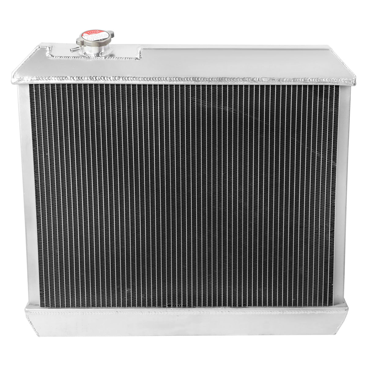 RADIADOR DE ALUMINIO RADIATOR + FAN SHROUD - 3 ROWS - 63-66 CHEVY C10 PICKUP, CHEVY C20 PICKUP, CHEVY C30 PICKUP, CHEVY K10 PICKUP, CHEVY K20 PICKUP, CHEVY K30 PICKUP / 61-62 OLDSMOBILE 88 MT, OLDSMOBILE DYNAMIC MT / 64-65 OLDSMOBILE 45 MT / 65-66