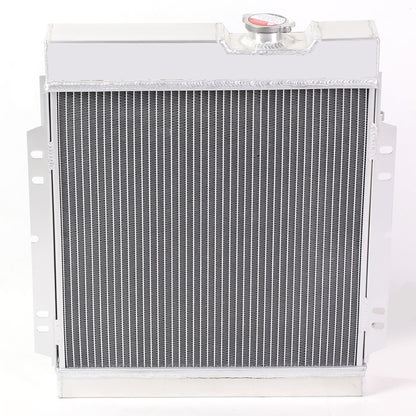 RADIADOR DE ALUMINIO RADIATOR + FAN SHROUD - 3 ROWS - 63-64 FORD FALCON / 1963 FORD FALCON SEDAN DELIVERY / 65-66 FORD MUSTANG / 63-65 MERCURY COMET - BLACK FAN