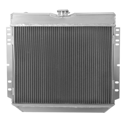 RADIADOR DE ALUMINIO RADIATOR + FAN SHROUD - 3 ROWS - 69-70 FORD MUSTANG V8 / 62-65 FORD FAIRLANE / 71-73 FORD MAVERICK, MERCURY COMET / 67-70 MERCURY COUGAR - MANUAL TRANSMISSION - BLACK FAN