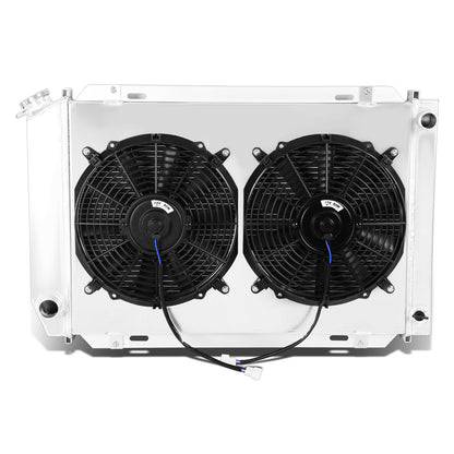 RADIADOR DE ALUMINIO RADIATOR + FAN SHROUD - 3 ROWS - 79-93 FORD MUSTANG / 80-87 THUNDERBIRD, MERCURY COUGAR / 83-86 LTD, MERCURY MARQUIS / 81-82 GRANADA / 80-83 FAIRMONT / 82-87 LINCOLN CONTINENTAL / 84-92 LINCOLN MARK VII / 80-86 CAPRI / 1985 GRAND