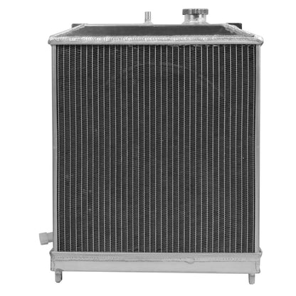 RADIADOR DE ALUMINIO RADIATOR + FAN SHROUD - 2 ROWS - 92-00 HONDA CIVIC / 93-97 DEL SOL / 94-01 ACURA INTEGRA (HALF SIZE) - 42MM - MANUAL TRANSMISSION - BLACK FAN