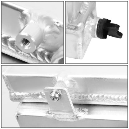 RADIADOR DE ALUMINIO RADIATOR + FAN SHROUD - 2 ROWS - 02-07 SUBARU IMPREZA, WRX, STI 2.0L, 2.5L - MANUAL TRANSMISSION ONLY - BLACK FANS