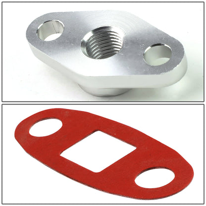 BURRERA TRASERA FLANGE W/ GASKET, FITTINGS + BOLTS - NO HOSE - 10 AN