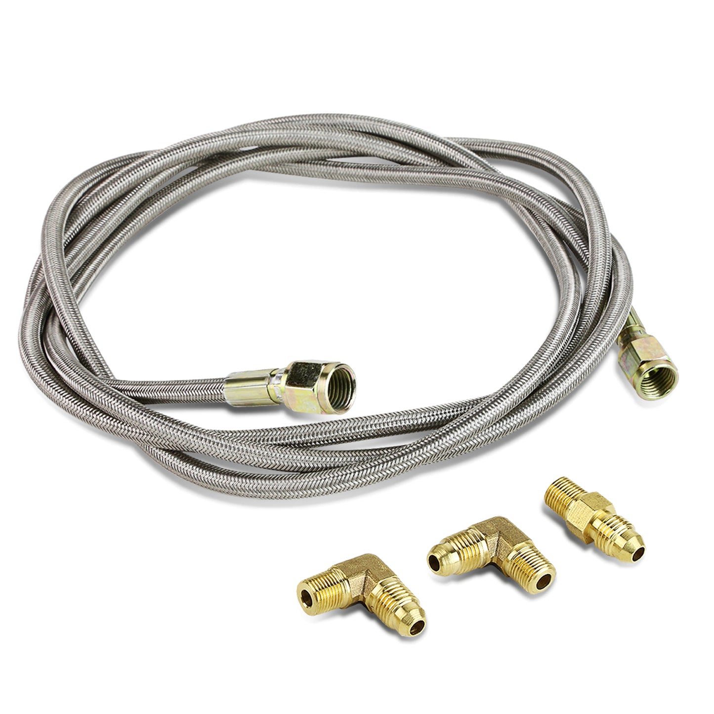 BURRERA TRASERA STRAIGHT ON BOTH ENDS - W/ FITTINGS - 4AN