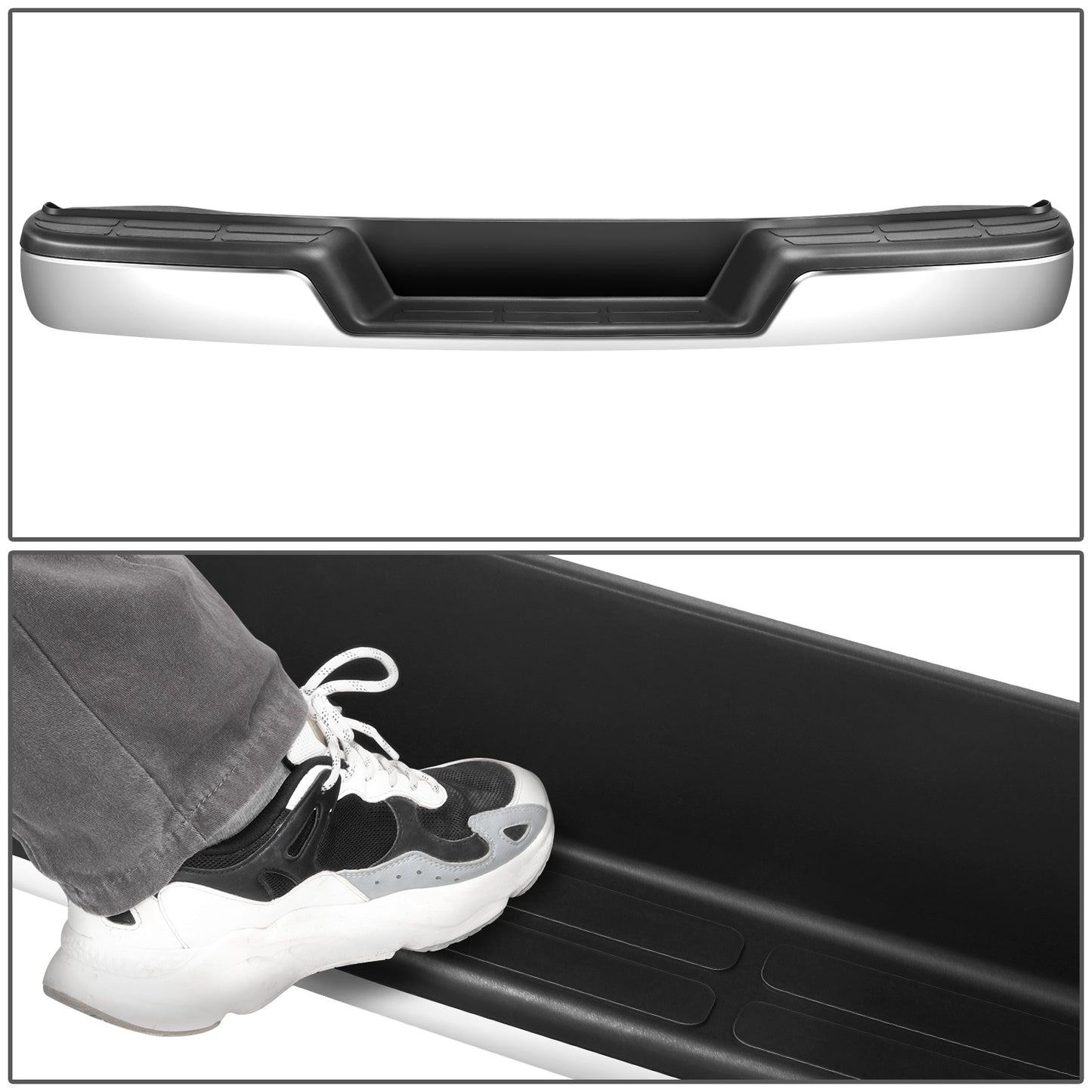 BURRERA TRASERA 96-23 CHEVY EXPRESS / 96-23 GMC SAVANA - CHROME