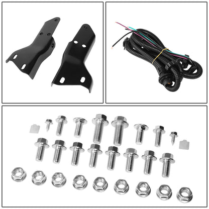 BURRERA TRASERA 00-06 CHEVROLET SUBURBAN 1500 2500 / TAHOE / GMC YUKON XL 1500 - W/ LICENSE PLATE LIGHTS - BLACK/STEEL