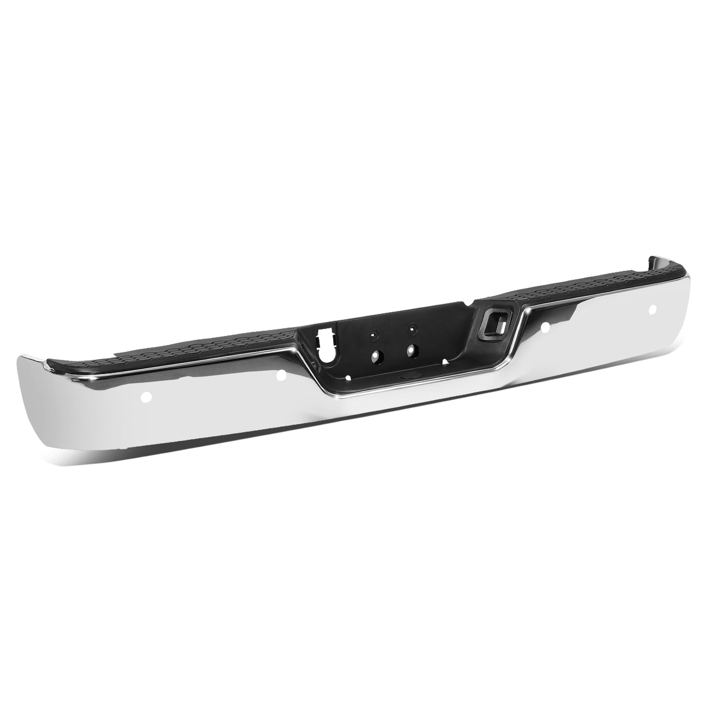 BURRERA TRASERA 09-19 DODGE RAM 1500 2500 3500 - ALSO FITS 19 RAM 1500 CLASSIC - W/O DUAL EXHAUST & W/ BACKUP SENSORS - FITS MODELS W/O DUAL EXHAUST W/ BACKUP SENSORS - CHROME/STEEL