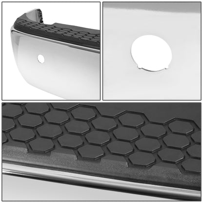 BURRERA TRASERA 09-19 DODGE RAM 1500 2500 3500 - ALSO FITS 19 RAM 1500 CLASSIC - W/O DUAL EXHAUST & W/ BACKUP SENSORS - FITS MODELS W/O DUAL EXHAUST W/ BACKUP SENSORS - CHROME/STEEL