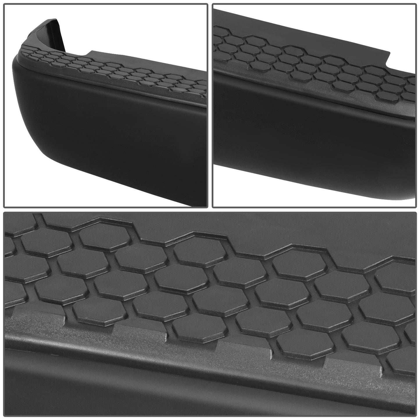 BURRERA TRASERA 09-19 DODGE RAM 1500 2500 3500 - ALSO FITS 19 RAM 1500 CLASSIC - W/O DUAL EXHAUST & W/O BACKUP SENSORS - FITS MODELS W/O DUAL EXHAUST W/O BACKUP SENSORS - BLACK/STEEL