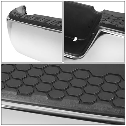 BURRERA TRASERA 09-19 DODGE RAM 1500 2500 3500 - ALSO FITS 19 RAM 1500 CLASSIC - W/O DUAL EXHAUST & W/O BACKUP SENSORS - FITS MODELS W/O DUAL EXHAUST W/O BACKUP SENSORS - CHROME/STEEL