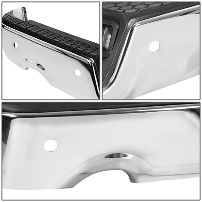 BURRERA TRASERA 09-19 DODGE RAM 1500 - ALSO FITS 19 RAM 1500 CLASSIC - W/ DUAL EXHAUST & W/ BACKUP SENSORS - FITS MODELS W/ DUAL EXHAUST W/ BACKUP SENSORS - CHROME/STEEL