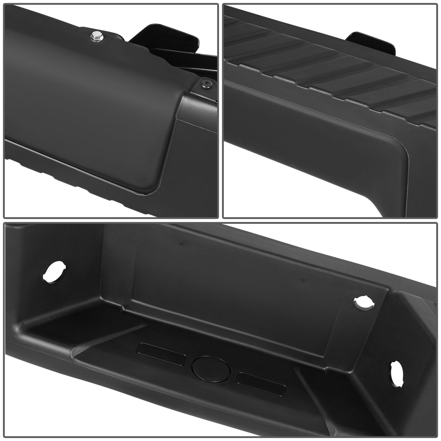 BURRERA TRASERA 09-14 FORD F-150 - FITS FLEETSIDE MODELS ONLY WITHOUT PARKING SENSOR HOLES & WITHOUT TOW PACKAGE - BLACK