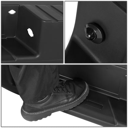 BURRERA TRASERA 09-14 FORD F-150 - FITS FLEETSIDE MODELS ONLY WITHOUT PARKING SENSOR HOLES & WITHOUT TOW PACKAGE - BLACK