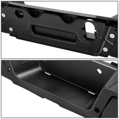 BURRERA TRASERA 17-22 FORD F-250 SUPER DUTY / 17-22 FORD F-350 SUPER DUTY - WITH PARKING ASSIST SENSOR HOLES - BLACK