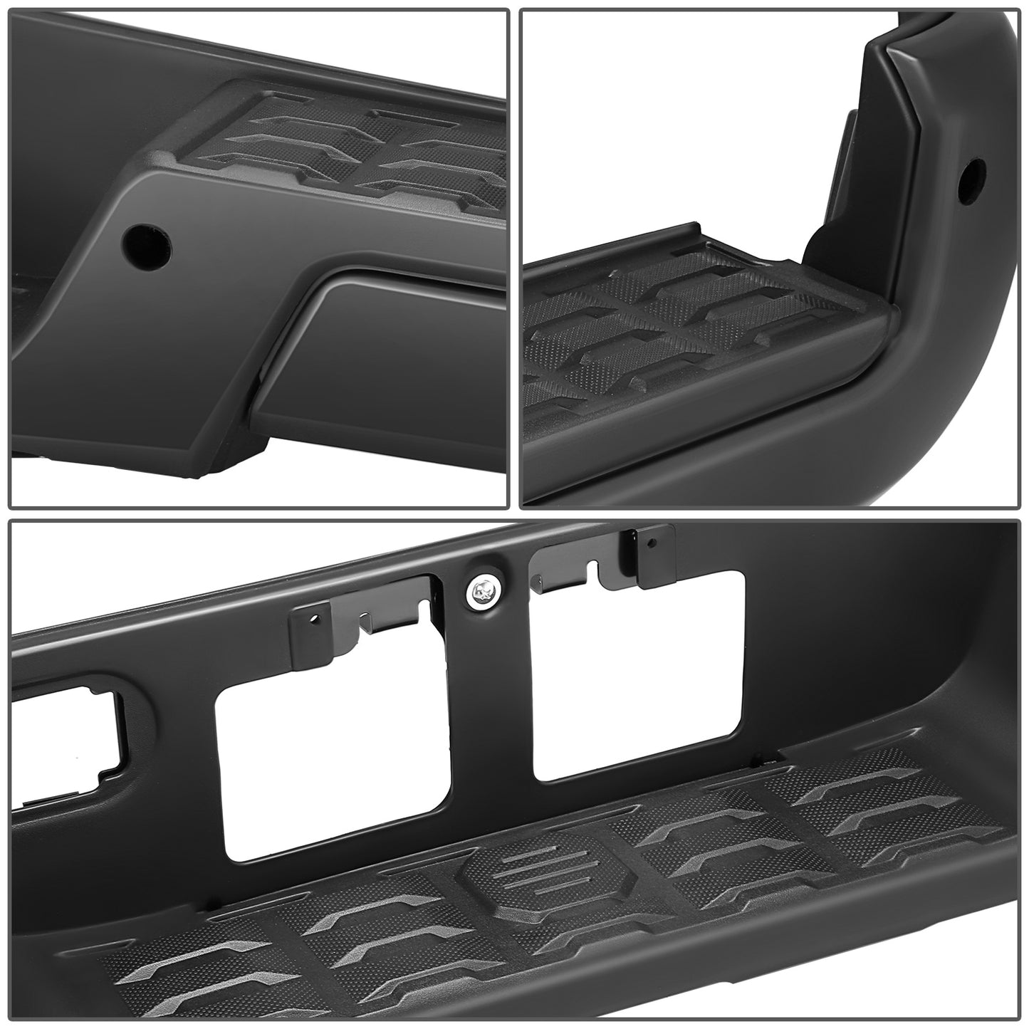 BURRERA TRASERA 16-23 TOYOTA TACOMA - WITH SENSOR HOLE - BLACK