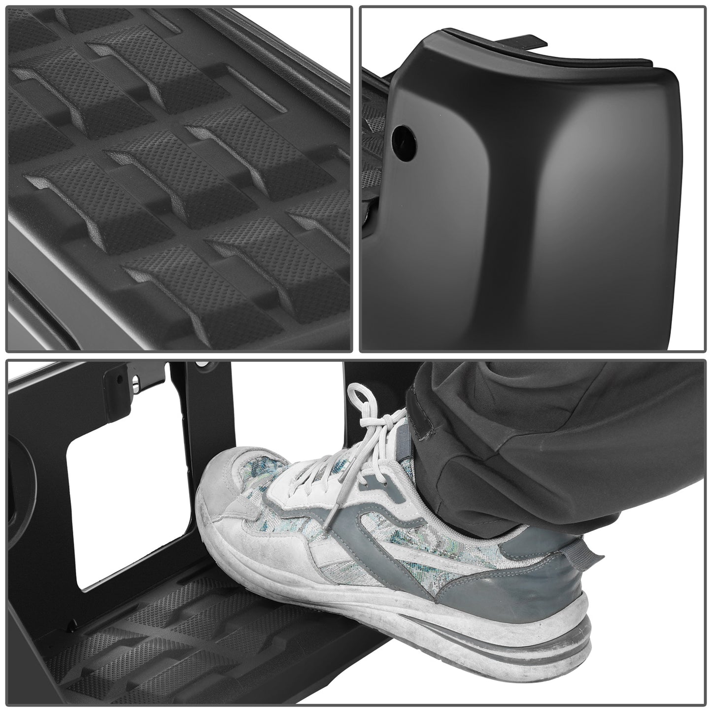 BURRERA TRASERA 16-23 TOYOTA TACOMA - WITH SENSOR HOLE - BLACK