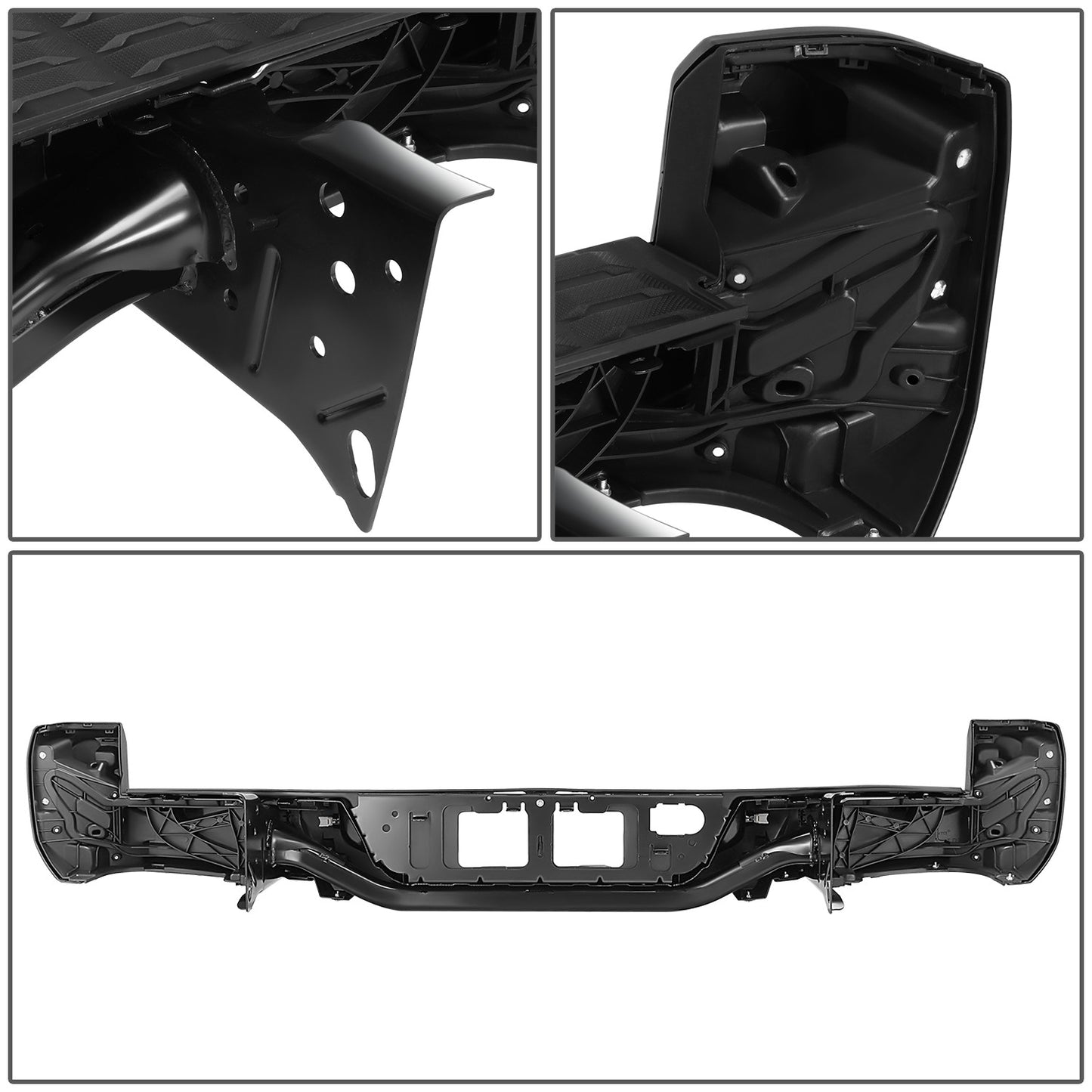 BURRERA TRASERA 16-23 TOYOTA TACOMA - WITH SENSOR HOLE - BLACK
