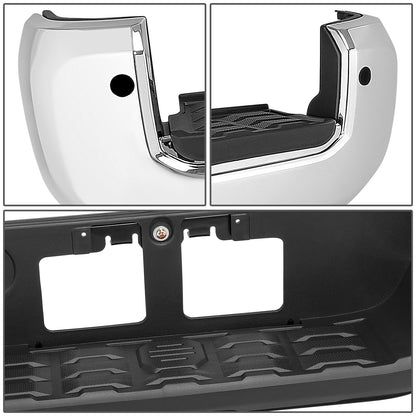 BURRERA TRASERA 16-23 TOYOTA TACOMA - WITH SENSOR HOLE - CHROME