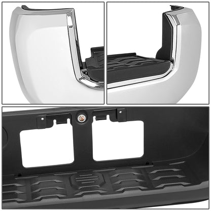 BURRERA TRASERA 16-23 TOYOTA TACOMA - WITHOUT SENSOR HOLE - CHROME