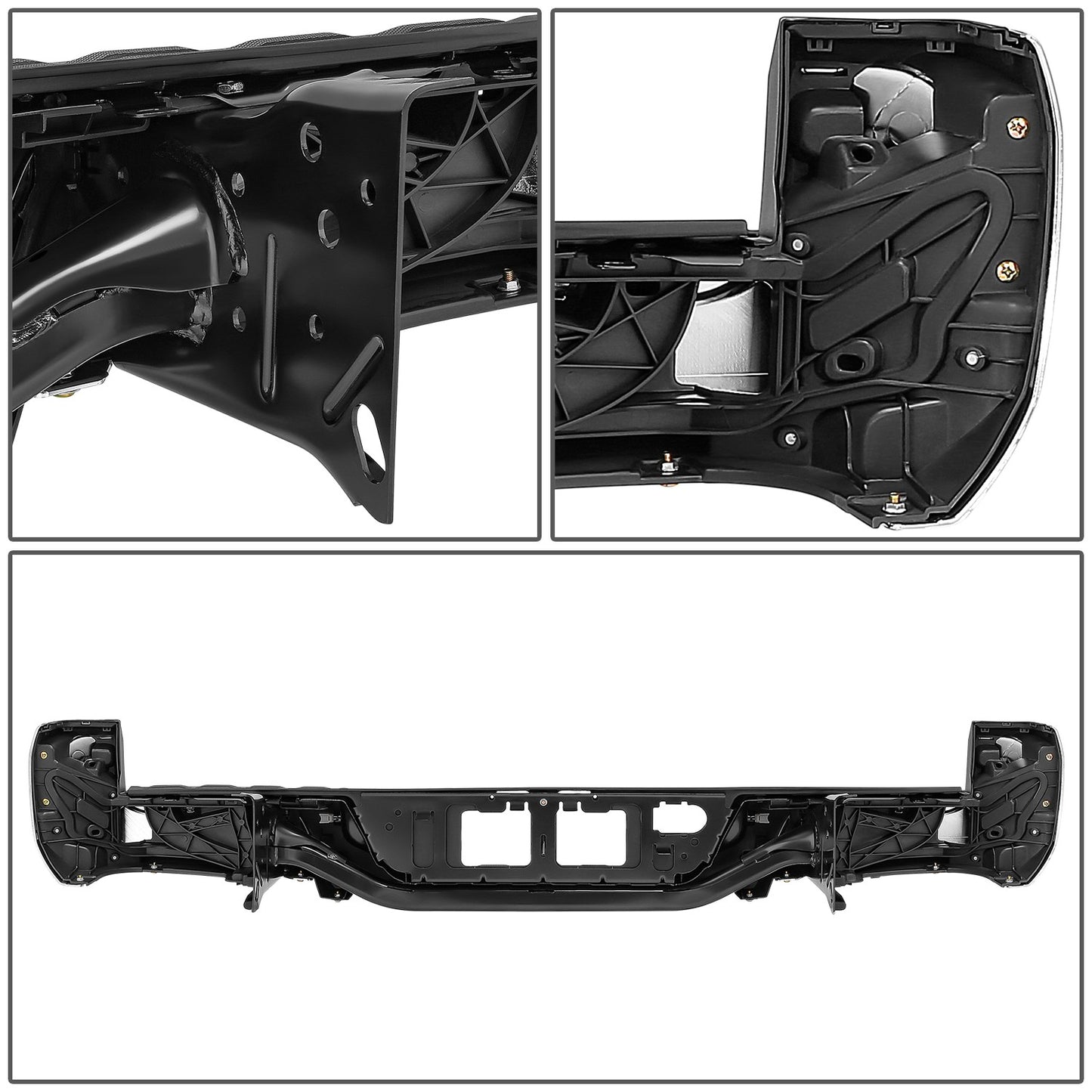 BURRERA TRASERA 16-23 TOYOTA TACOMA - WITHOUT SENSOR HOLE - CHROME