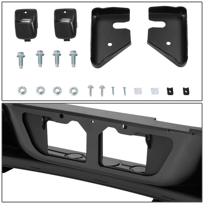 BURRERA TRASERA TOYOTA TUNDRA 2007-2013 - FITS MODELS WITHOUT PARKING ASSIST - WITH ROCK WARRIOR PACKAGE - BLACK