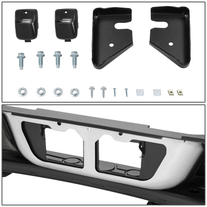 BURRERA TRASERA TOYOTA TUNDRA 2007-2013 - FITS MODELS WITHOUT PARKING ASSIST - WITHOUT ROCK WARRIOR PACKAGE - CHROME