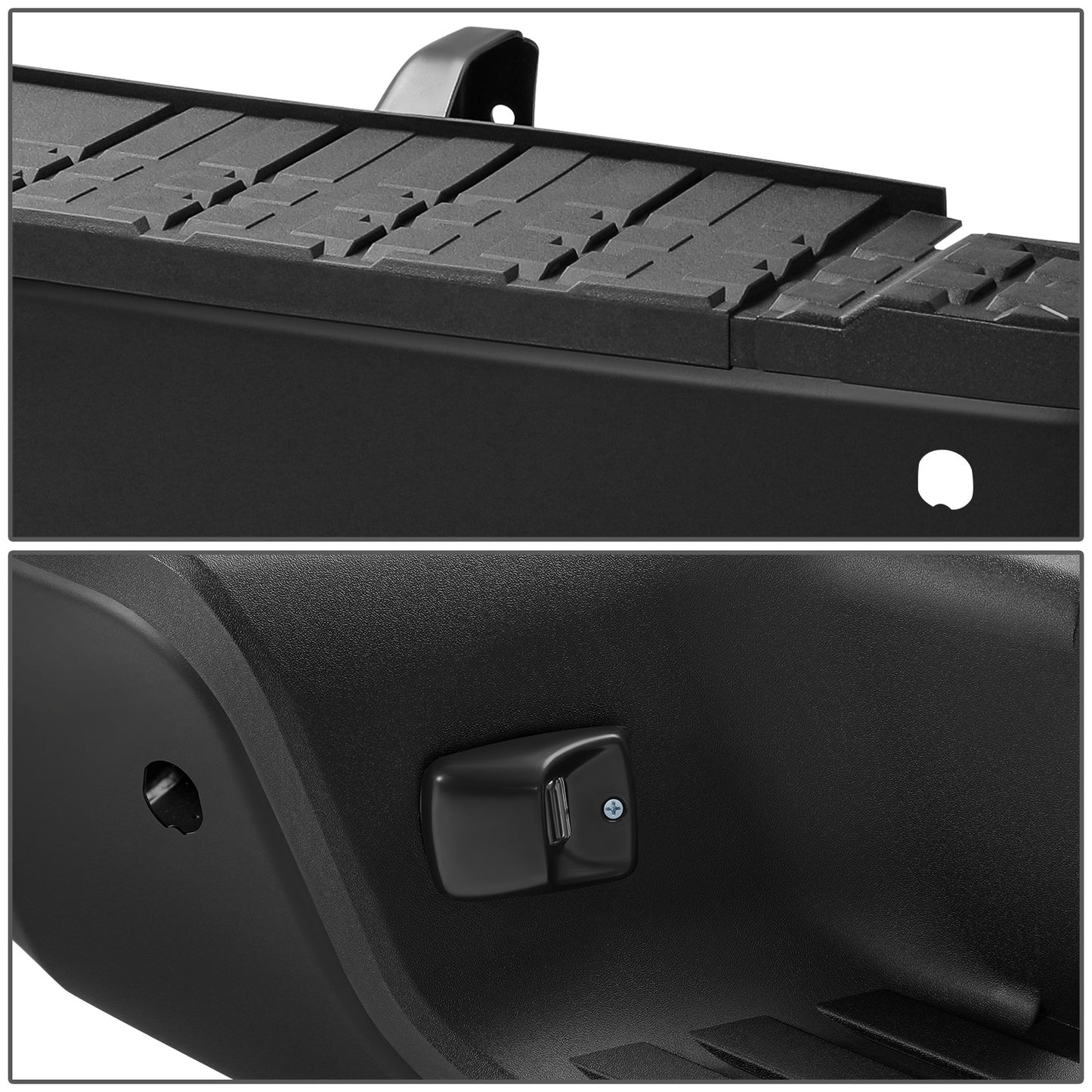 BURRERA TRASERA TOYOTA TUNDRA 2007-2013 - FITS MODELS WITH PARKING ASSIST - WITH ROCK WARRIOR PACKAGE - BLACK