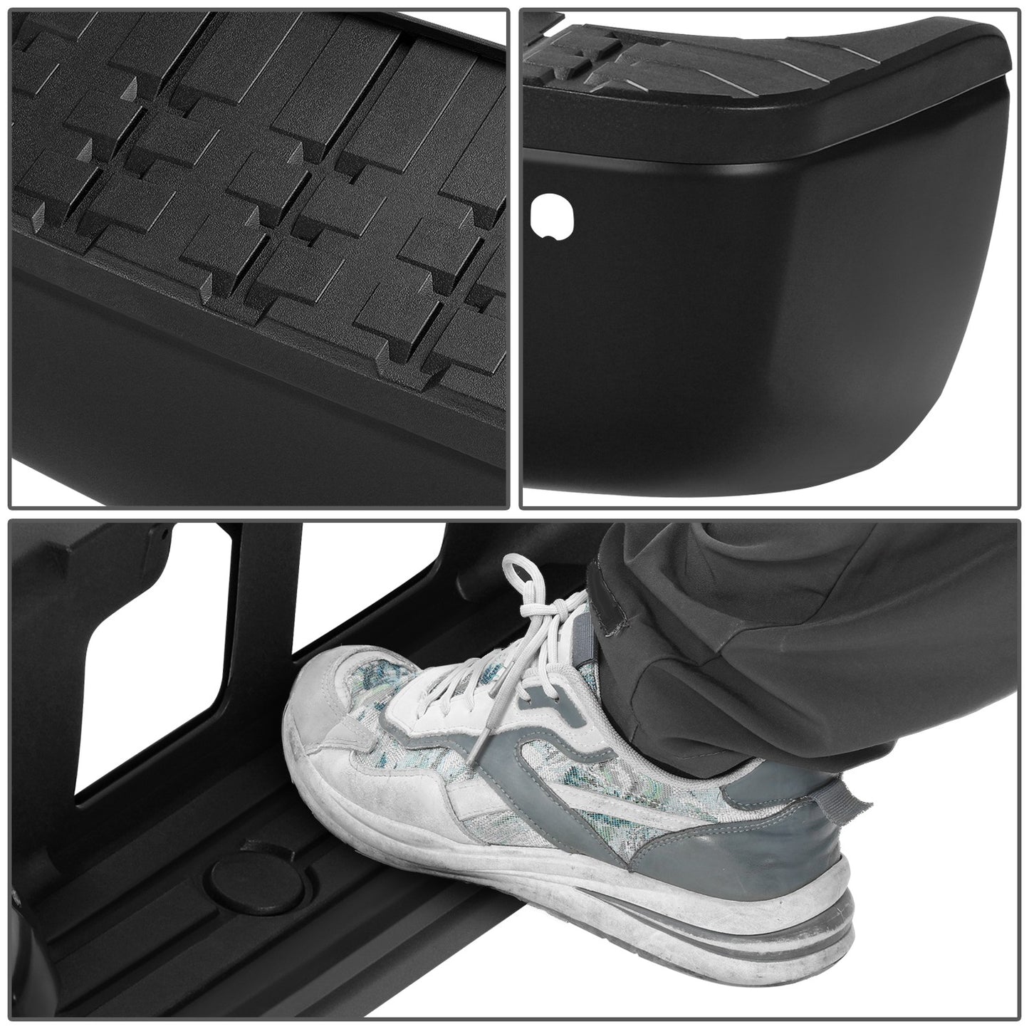 BURRERA TRASERA TOYOTA TUNDRA 2007-2013 - FITS MODELS WITH PARKING ASSIST - WITH ROCK WARRIOR PACKAGE - BLACK