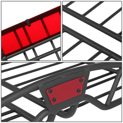 PORTAEQUIPAJE ROOF CARGO BASKET - FITS VEHICLES WITH FLAT CROSSBARS WITH 19-1/4" OR 29" SPACING (FRONT TO BACK) - 55'' W X 40'' L X 5" H - RED